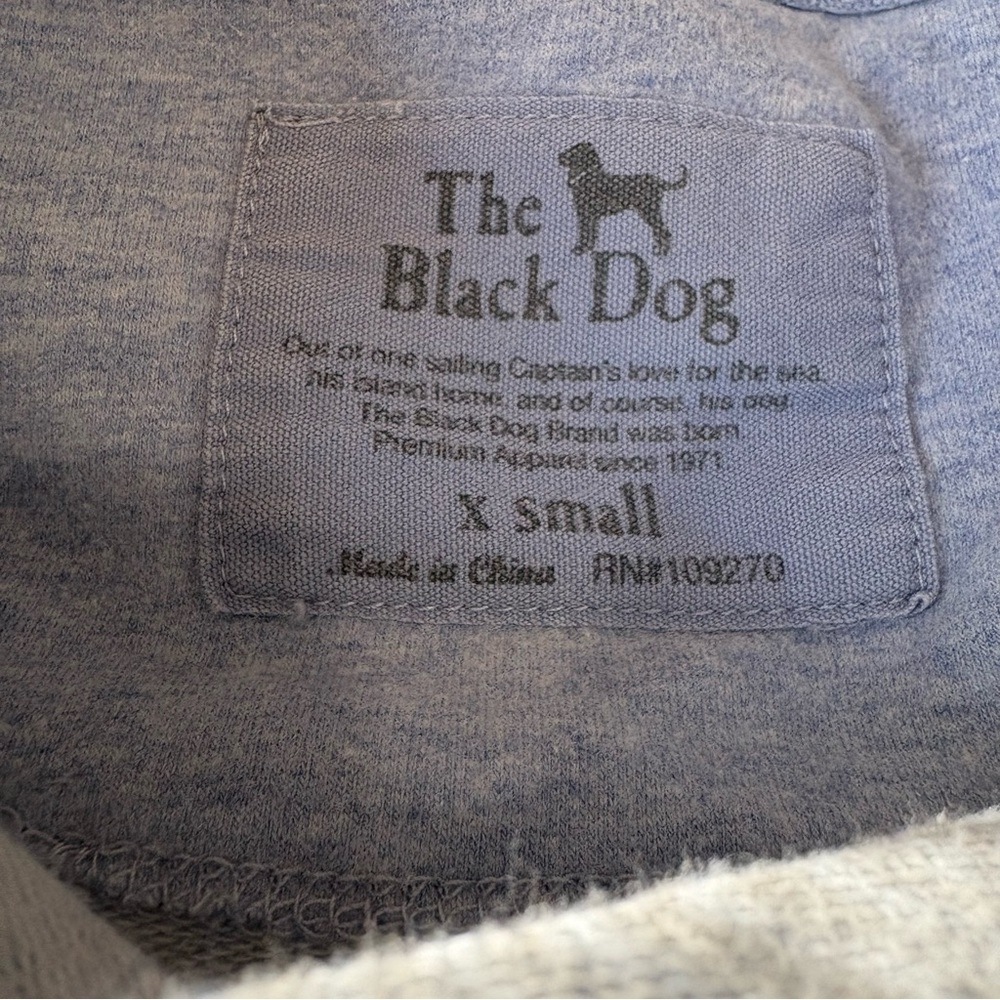 THE BLACK DOG Light Blue Pullover Sweatshirt - Picture 8 of 11